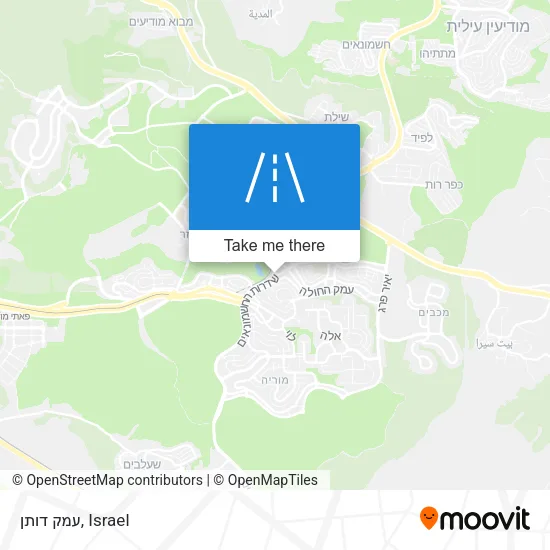 Карта עמק דותן