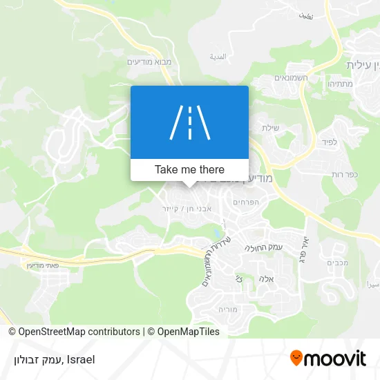 Карта עמק זבולון