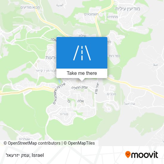 עמק יזרעאל map