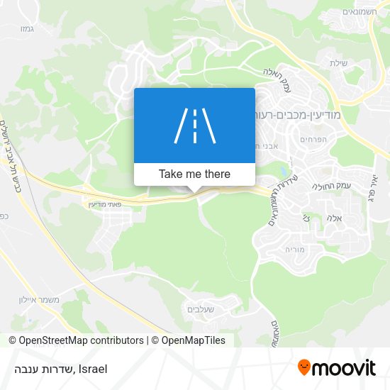 שדרות ענבה map