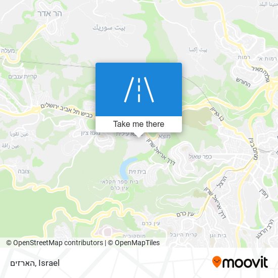 הארזים map