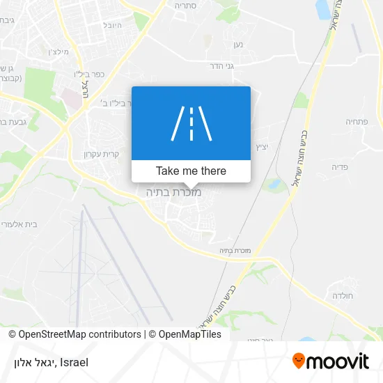 Карта יגאל אלון