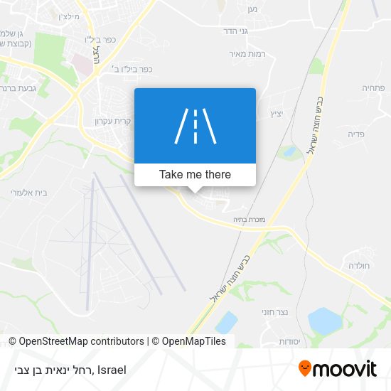 רחל ינאית בן צבי map