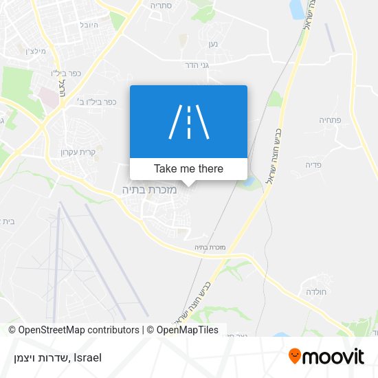 שדרות ויצמן map