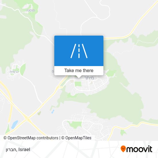 Карта חברון