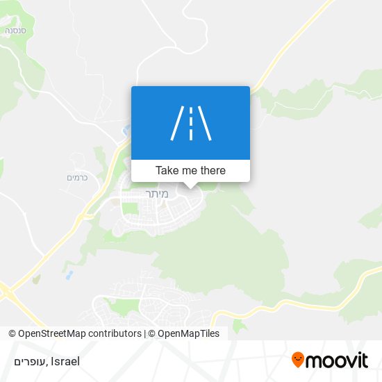 עופרים map