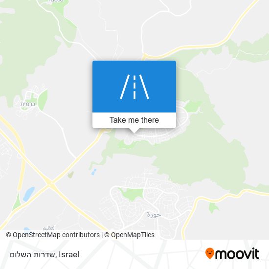 שדרות השלום map