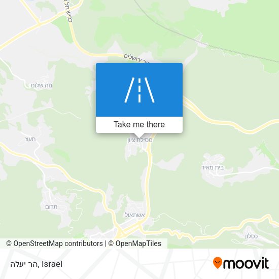 הר יעלה map