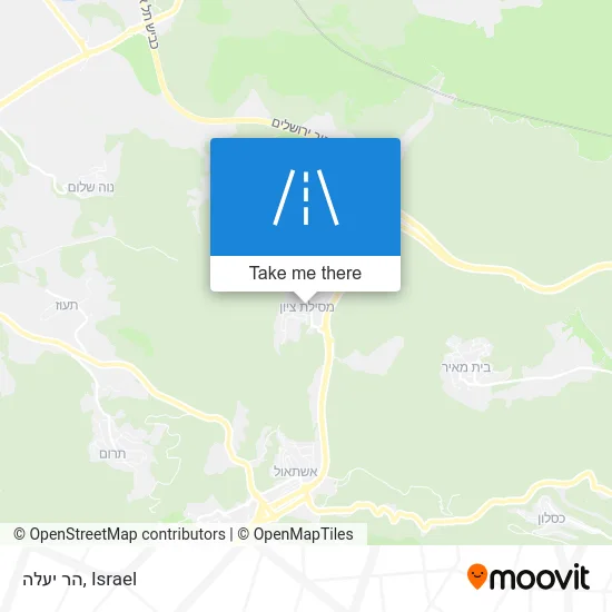 Карта הר יעלה