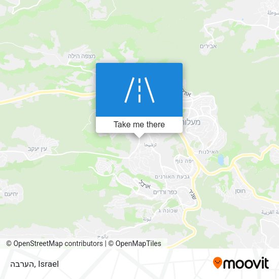 הערבה map