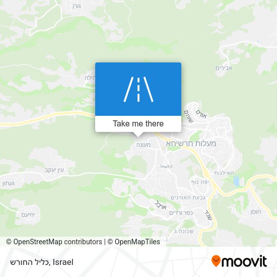 כליל החורש map