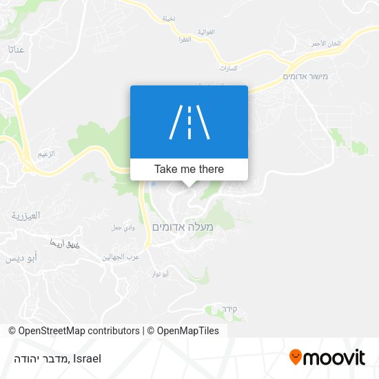 מדבר יהודה map