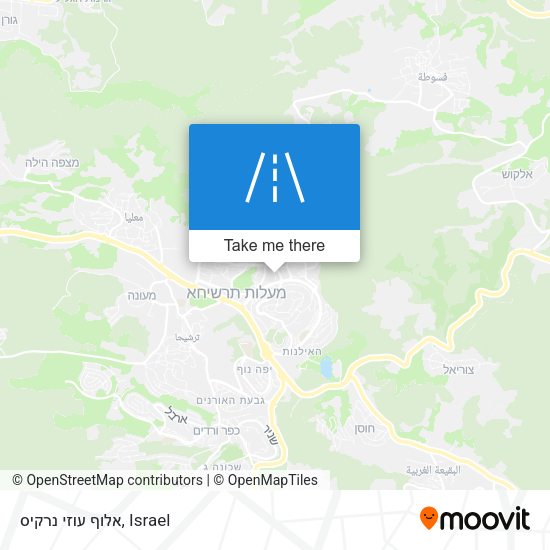אלוף עוזי נרקיס map