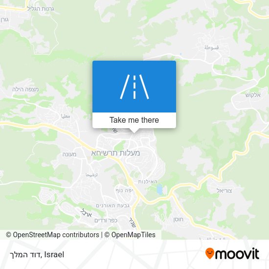 דוד המלך map