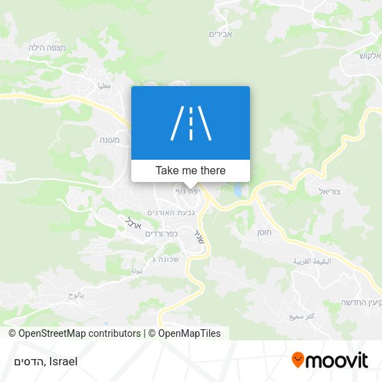 הדסים map