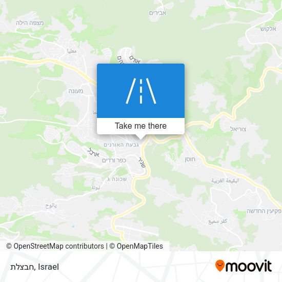 חבצלת map