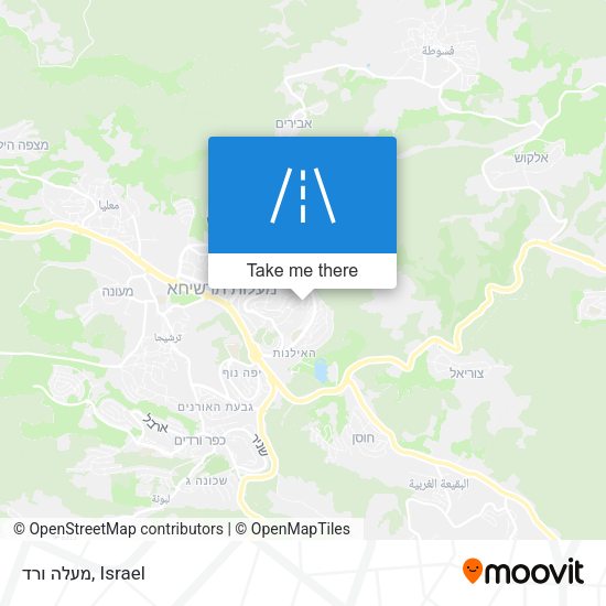 מעלה ורד map