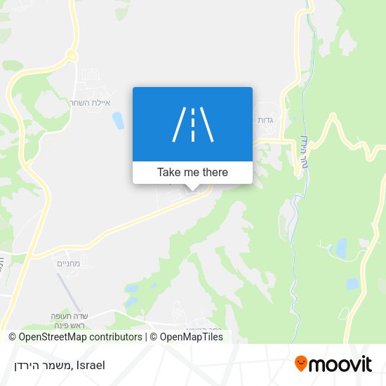 משמר הירדן map