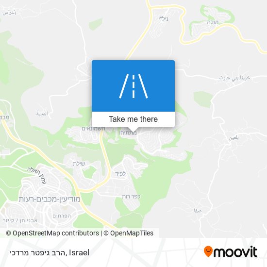 הרב גיפטר מרדכי map