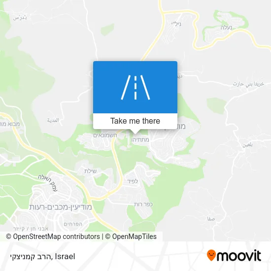 Карта הרב קמניצקי