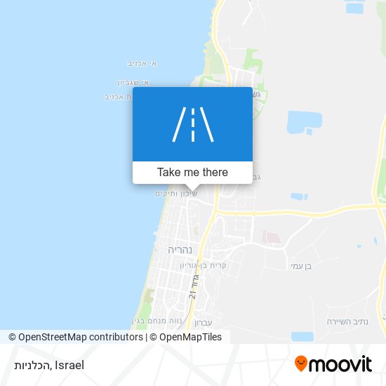 הכלניות map