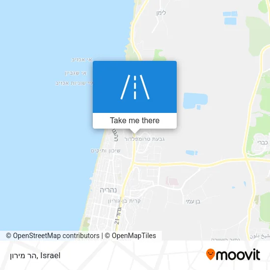 Карта הר מירון