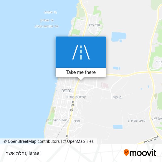 נחלת אשר map