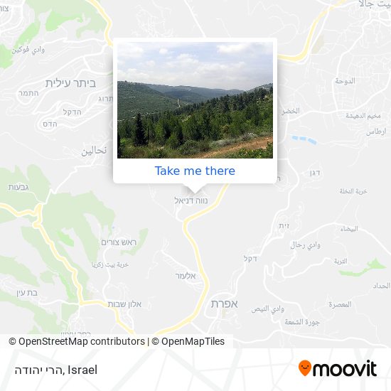 הרי יהודה map