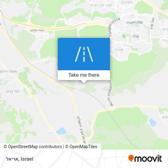אריאל map