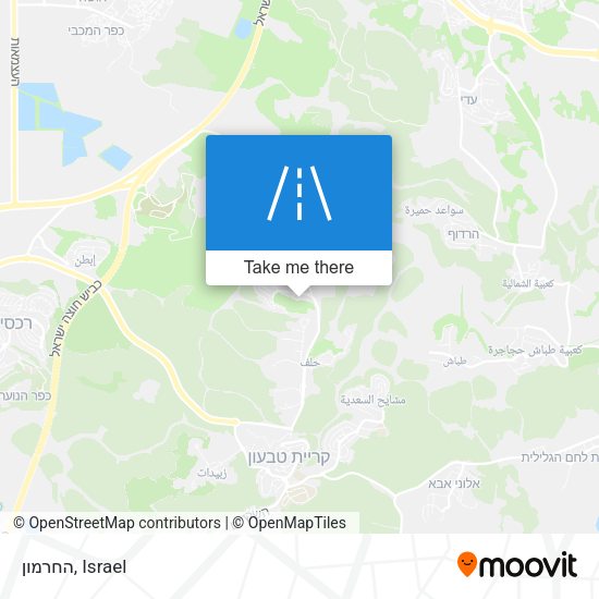 החרמון map