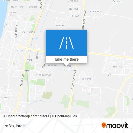 תל חי map