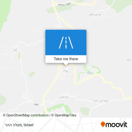 מעלה ההר map