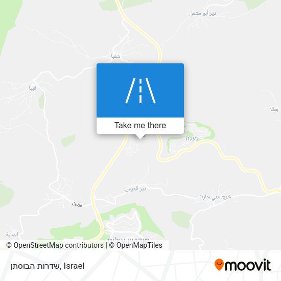 שדרות הבוסתן map
