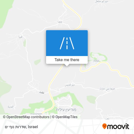 שדרות נוף ים map