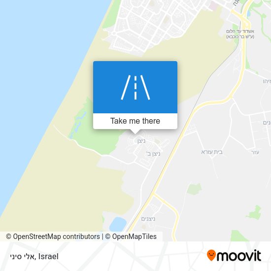 אלי סיני map