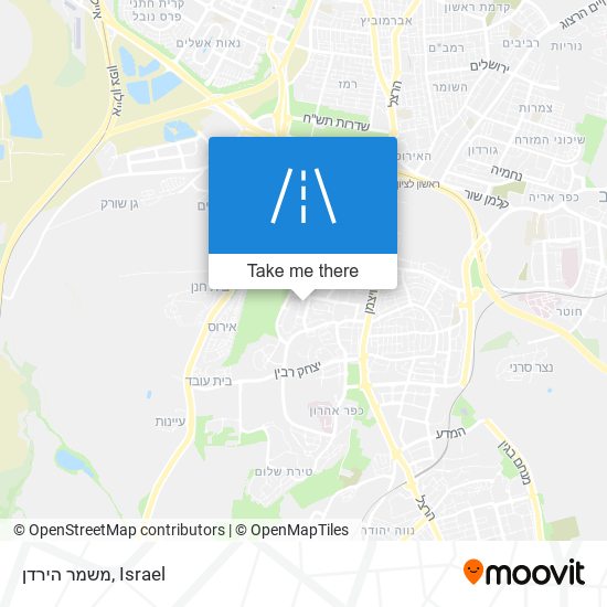 משמר הירדן map