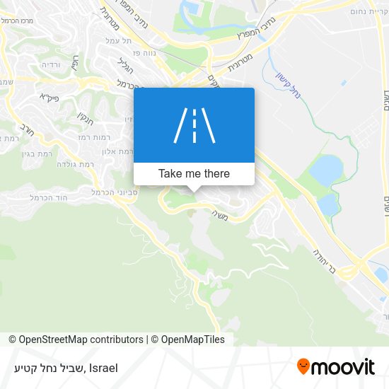 שביל נחל קטיע map