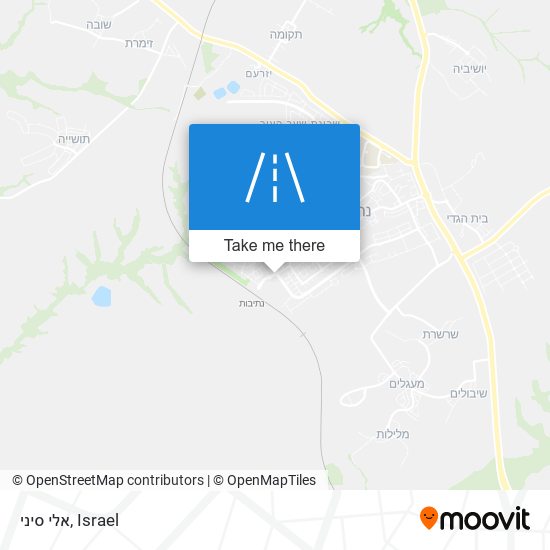 אלי סיני map