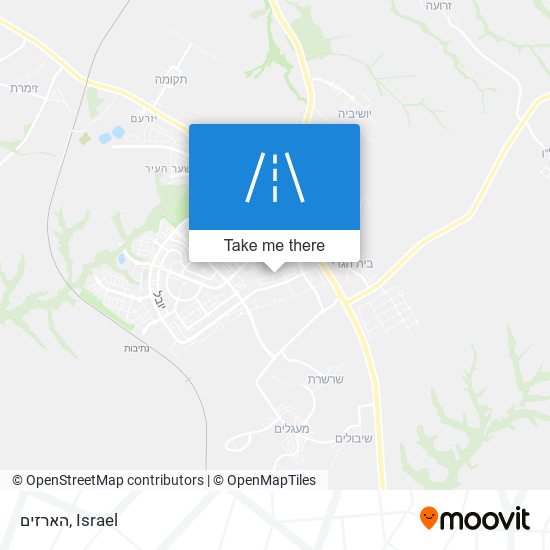 הארזים map