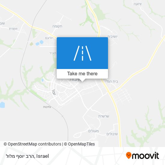 הרב יוסף מלול map