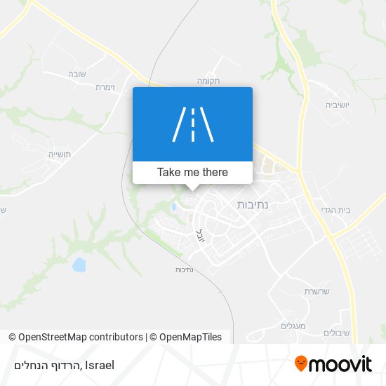 הרדוף הנחלים map