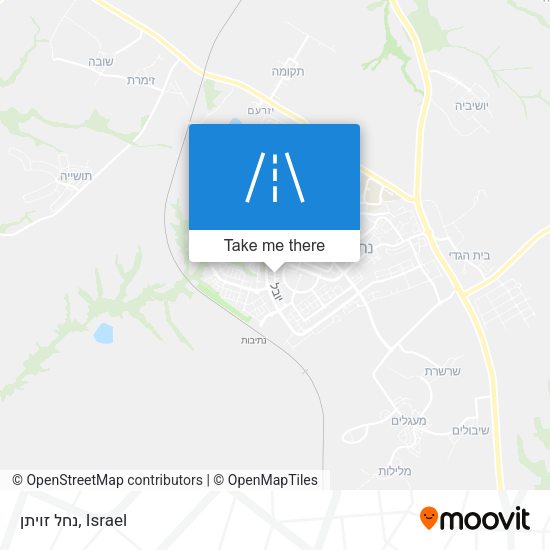נחל זויתן map