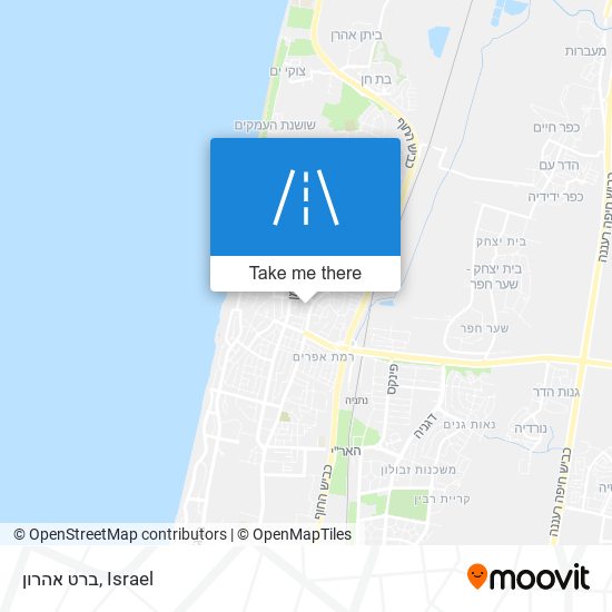 ברט אהרון map