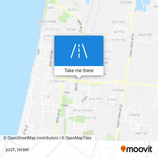 Карта לבנון