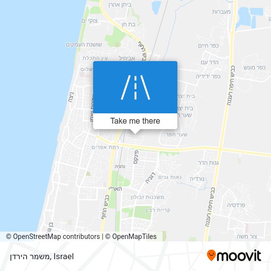 משמר הירדן map