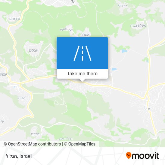 הגליל map
