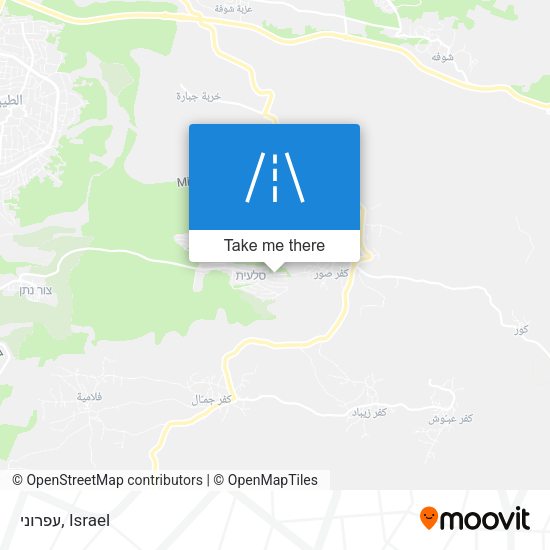 עפרוני map