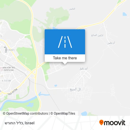 כליל החורש map