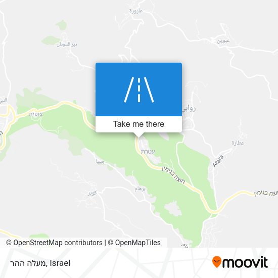 מעלה ההר map