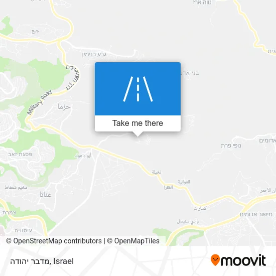Карта מדבר יהודה